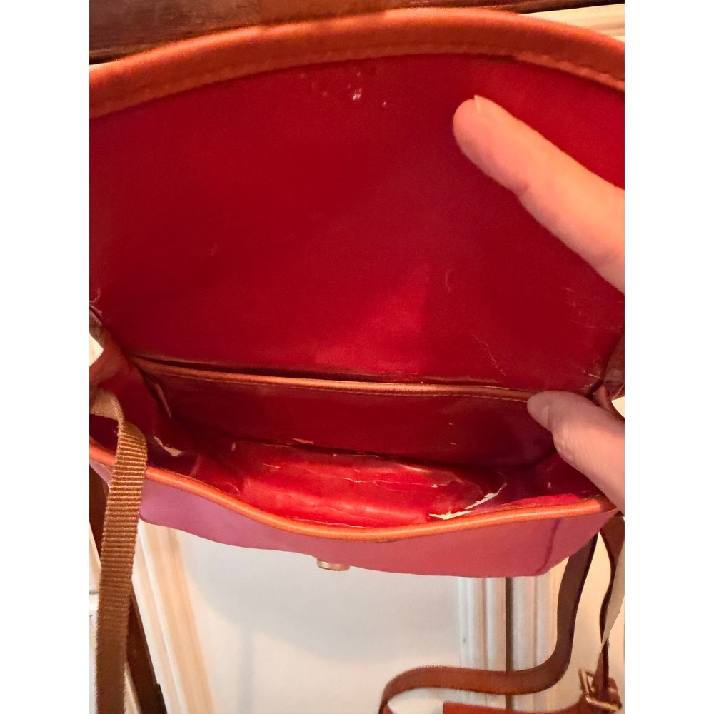 Dooney & Bourke Crossbody Bag Womens Small Pink All Weather Leather Vintage NWT - Picture 5 of 5